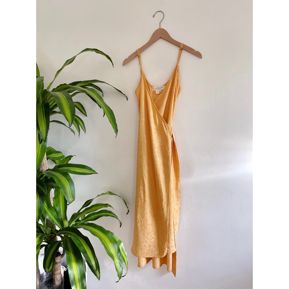 Saltwater Luxe golden midi dress